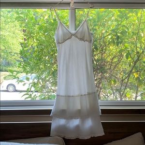 Free People white midi dress cotton
